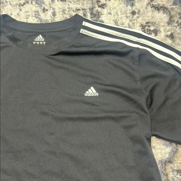 Adidas Active 360 T-Shirt Men’s XL Black 3-Stripes Athletic Training Tee - Picture 3 of 5